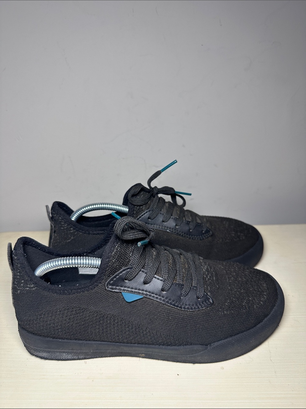 Vessi weekend 1.5 waterproof asphalt Black Knit Lace-Up Everyday Shoes
